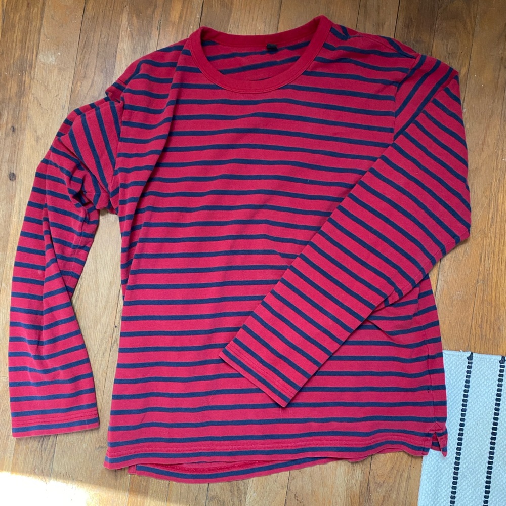 Uniqlo Men’s Striped Long-Sleeve Heavyweight Shirt